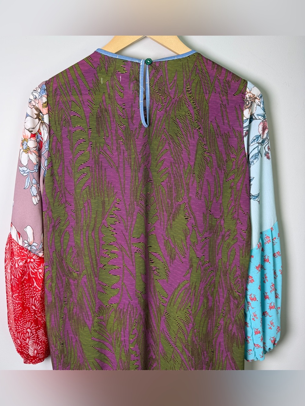 Amo Makaria Patchwork Dress Quirky Artsy Wearable Art M - Picture 6 of 9